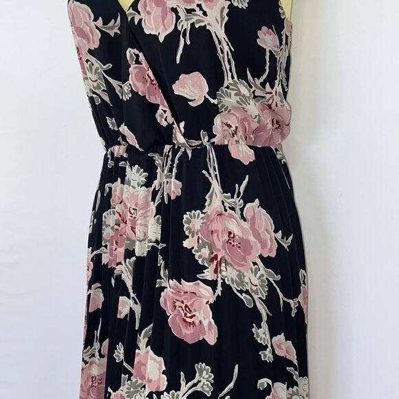 Leith  Dress For Nordstrom Blush Roses Pleated Maxi Dress Med Excellent - Picture 3 of 8